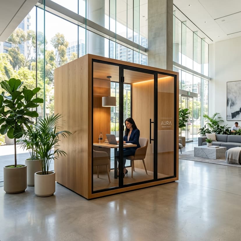 Open co-working pods